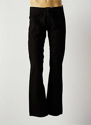 Pantalon droit tissage popeline taille basse noir BLOCK 60 homme