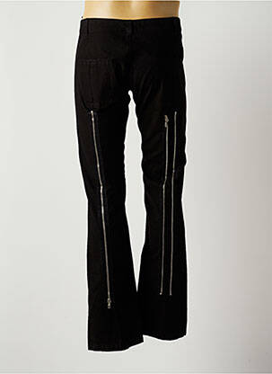 Pantalon droit tissage popeline taille basse noir BLOCK 60 homme