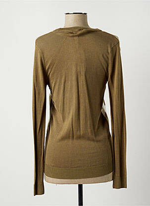Gilet manches longues resserrée sur le bas vert MICHAEL KORS femme