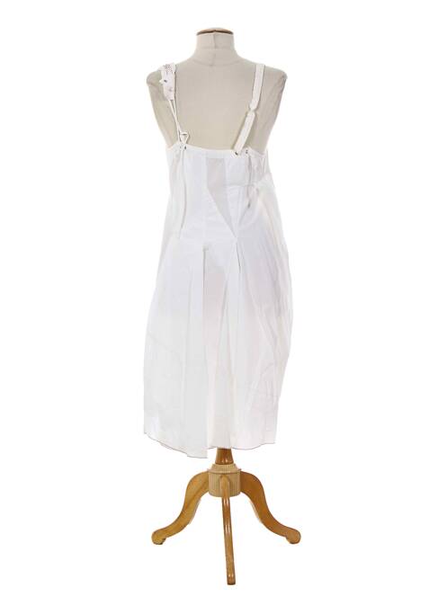 Robe longue coupe évasée fines bretelles blanc MARITHE & FRANCOIS GIRBAUD femme