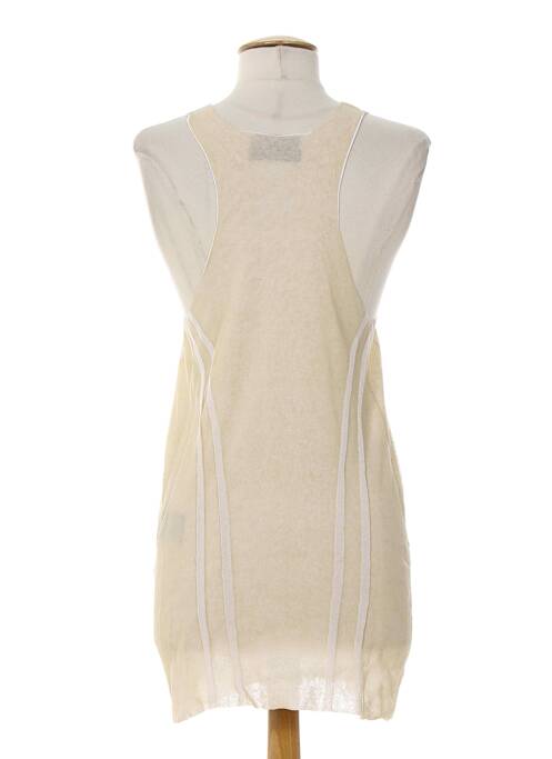 Tunique sans manche beige ALMALIBRE pour femme