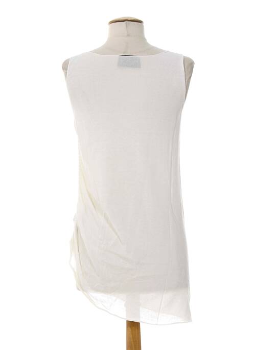 Tunique sans manche blanc ALMALIBRE pour femme