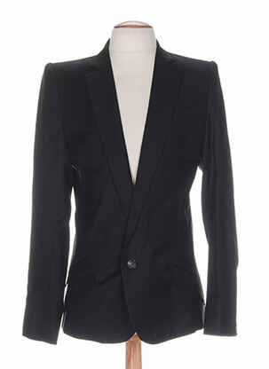 Veste casual fermeture boutonnée sur le devant noir KOSMETIQUE LABEL homme