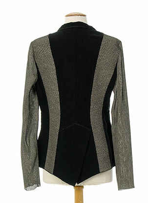 Veste casual col chemisier noir ALMALIBRE femme