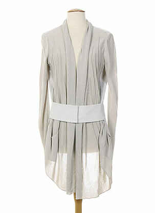 Veste casual coupe cintrée beige ALMALIBRE femme
