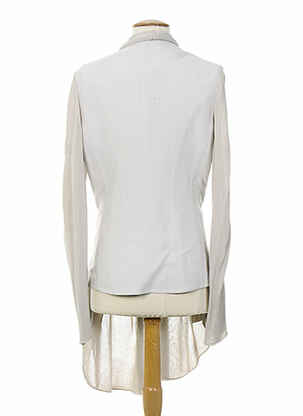 Veste casual coupe cintrée beige ALMALIBRE femme