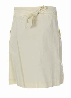 Jupe mi-longue fermeture zip latéral blanc HOSS femme