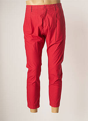 Pantalon chino tissage popeline taille normale rouge DOLCE & GABBANA homme