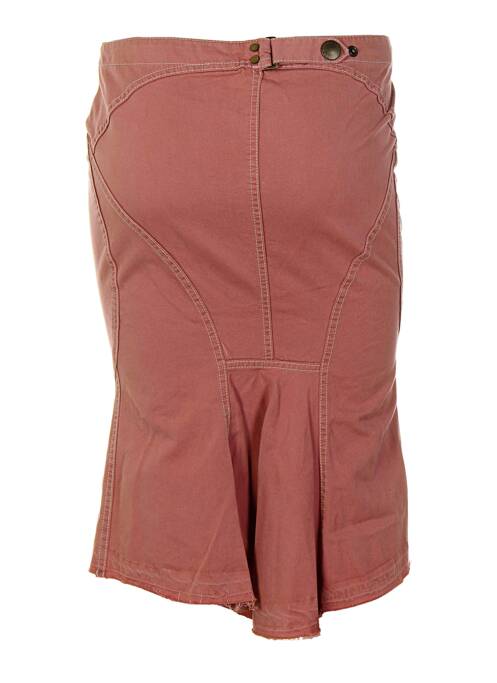 Jupe mi-longue rose WEBER pour femme