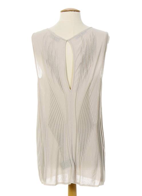 Tunique sans manche beige ALMALIBRE pour femme