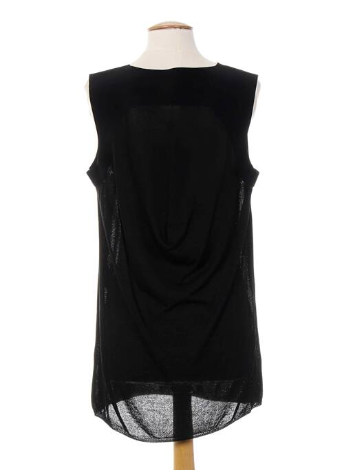 Tunique sans manche noir ALMALIBRE pour femme