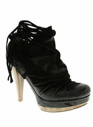 Escarpins semelle extérieure cuir talon haut de 10cm et plus noir S femme