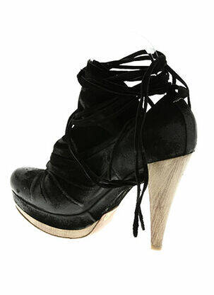 Escarpins semelle extérieure cuir talon haut de 10cm et plus noir S femme