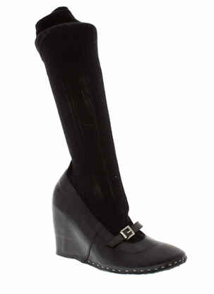 Bottes talon de 7 à 9cm noir COLLECTION PRIVEE femme