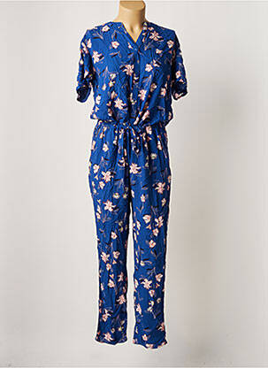 Combi-pantalon fermeture boutonnée sur le devant manches courtes bleu ESPRIT DE LA MER femme