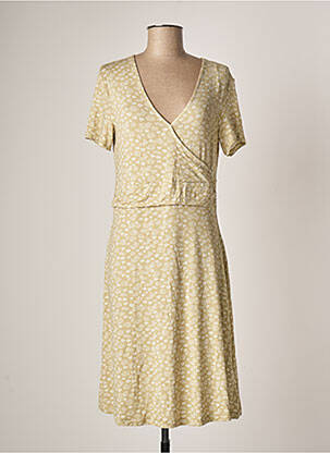 Robe mi-longue imprimé fantaisie manches courtes vert TOM TAILOR femme