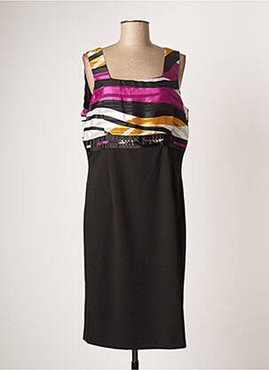 Robe mi-longue sans manche sans manche noir GREGORY PAT femme