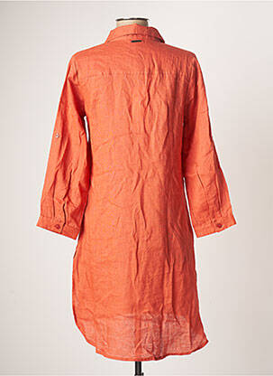 Robe courte coupe évasée manches longues orange AGATHE & LOUISE femme