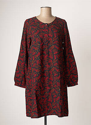 Robe courte manches longues manches longues rouge AGATHE & LOUISE femme