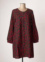 Robe courte manches longues manches longues rouge AGATHE & LOUISE femme