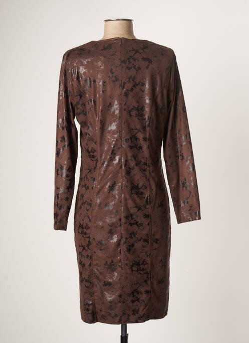 Robe mi-longue marron GREGORY PAT pour femme