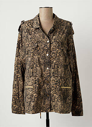 Veste casual coupe droite vert EVA KAYAN femme
