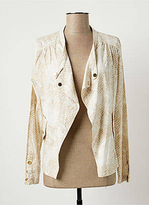 Veste casual manches longues beige EVA KAYAN femme