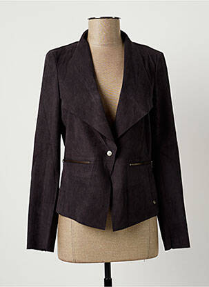 Veste casual tissage suedine gris SANDWICH femme
