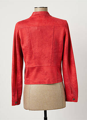 Veste casual tissage suedine rouge SANDWICH femme