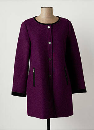 Manteau long violet ANDAMIO pour femme