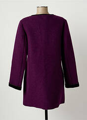 Manteau long violet ANDAMIO pour femme seconde vue