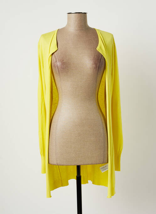 Gilet manches longues manches longues jaune SANDWICH femme