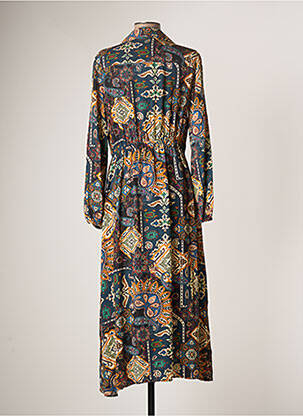 Robe longue manches longues manches longues bleu TINTA STYLE femme