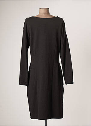 Robe mi-longue manches longues manches longues noir SANDWICH femme