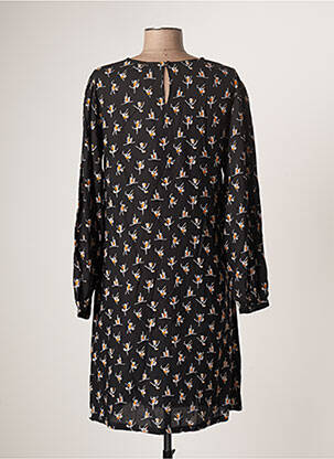 Robe mi-longue coupe fluide manches longues noir AGATHE & LOUISE femme