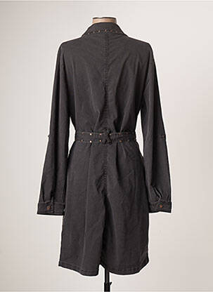 Robe mi-longue manches longues manches longues gris EVA KAYAN femme