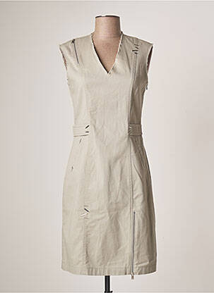 Robe mi-longue sans manche sans manche gris EVA KAYAN femme