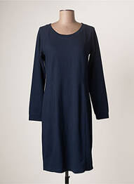 Robe mi-longue manches longues manches longues bleu SANDWICH femme