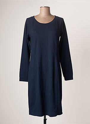 Robe mi-longue bleu SANDWICH pour femme