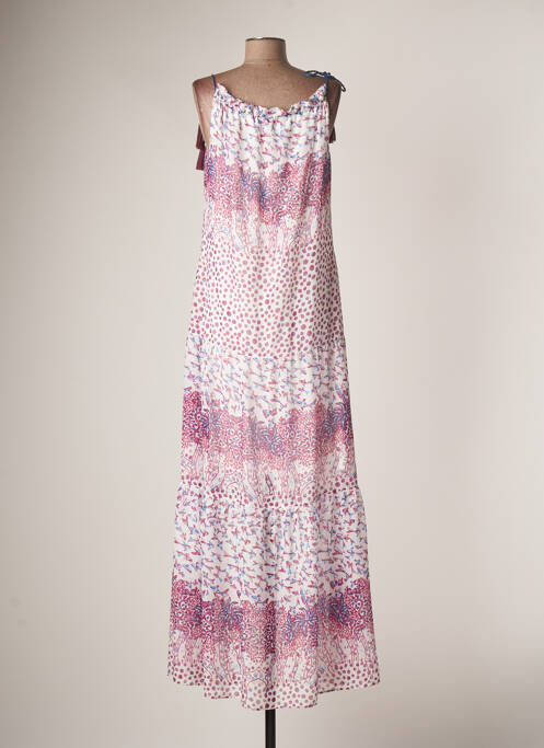 Robe longue violet EVA KAYAN pour femme