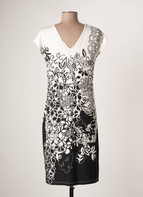 Robe mi-longue noir FRANCE RIVOIRE pour femme