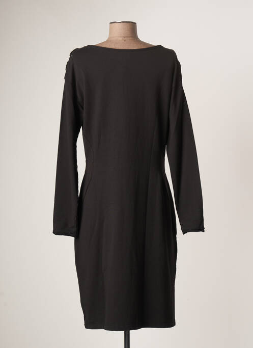 Robe mi-longue noir SANDWICH pour femme