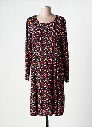 Robe mi-longue manches longues manches longues noir AGATHE & LOUISE femme