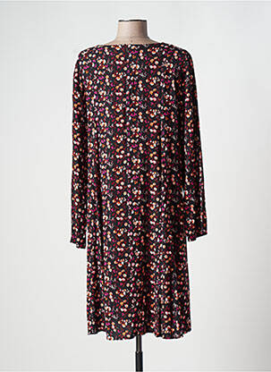 Robe mi-longue coupe fluide manches longues noir AGATHE & LOUISE femme