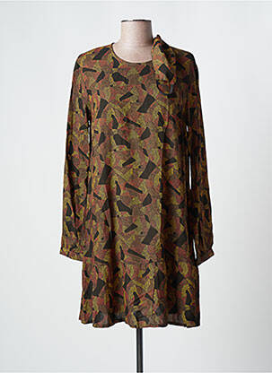 Robe courte manches longues manches longues noir AGATHE & LOUISE femme