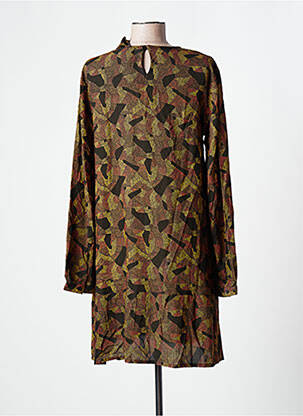 Robe courte coupe fluide manches longues noir AGATHE & LOUISE femme