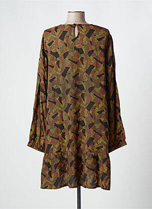 Robe courte coupe fluide manches longues noir AGATHE & LOUISE femme