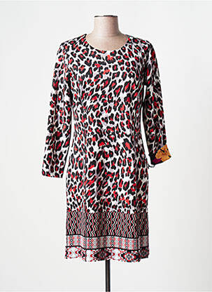 Robe mi-longue manches longues manches longues gris FRANCE RIVOIRE femme