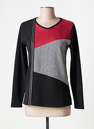 Top stretch manches longues noir FRANCE RIVOIRE femme