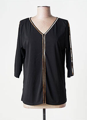 Top stretch manches 3/4 noir BARILOCHE femme